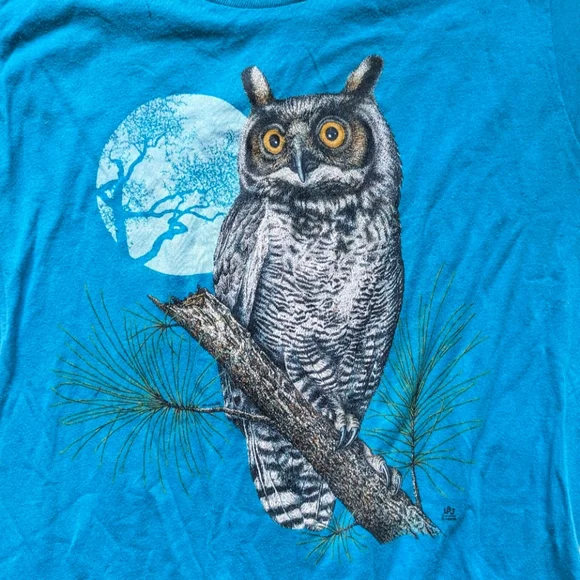 Vintage 1998 Horned Owl Tee - Picture 2 of 6